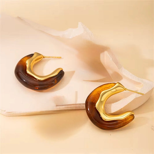 Champagne Hoop Earrings