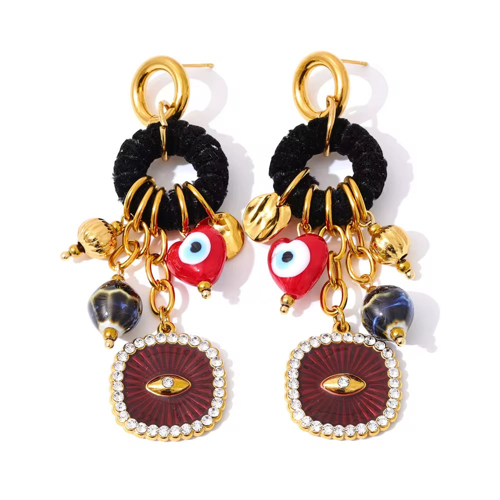 Good Luck Evil Eye Earrings