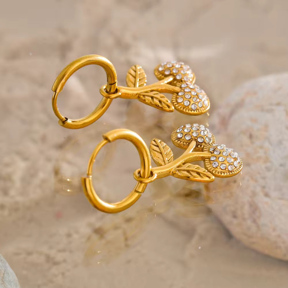 Cherry Drop zircon Earring