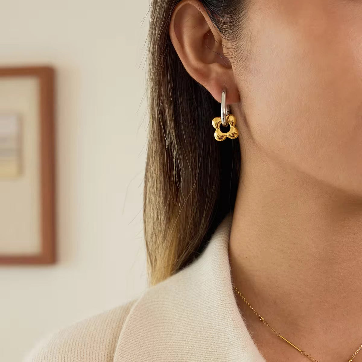 Blossom two tone Earrings