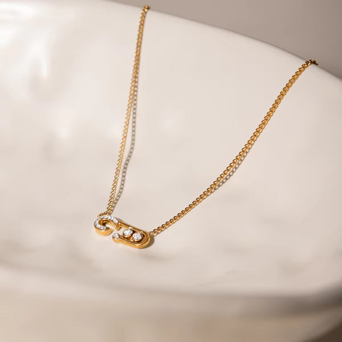 Safety Pin Necklace