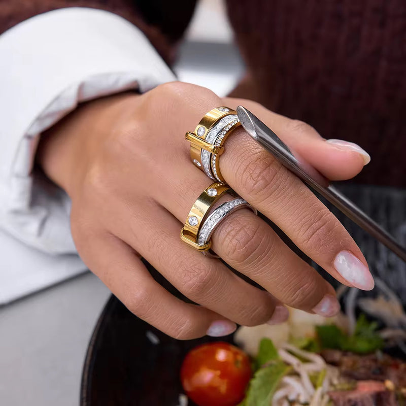 Zirconia Accents Multi Ring