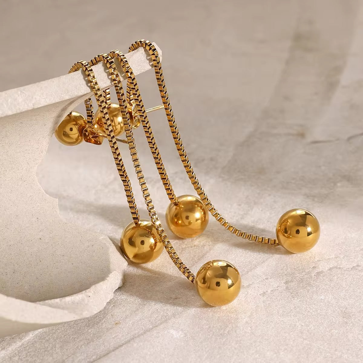 Tassel Ball Earring