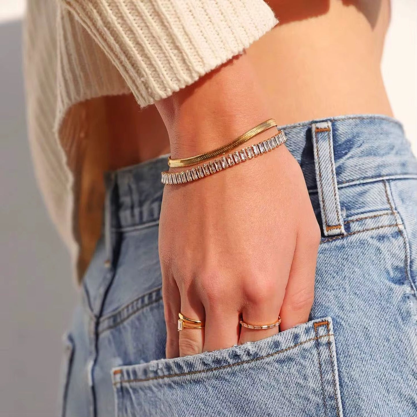 Tennis cubic Bracelet