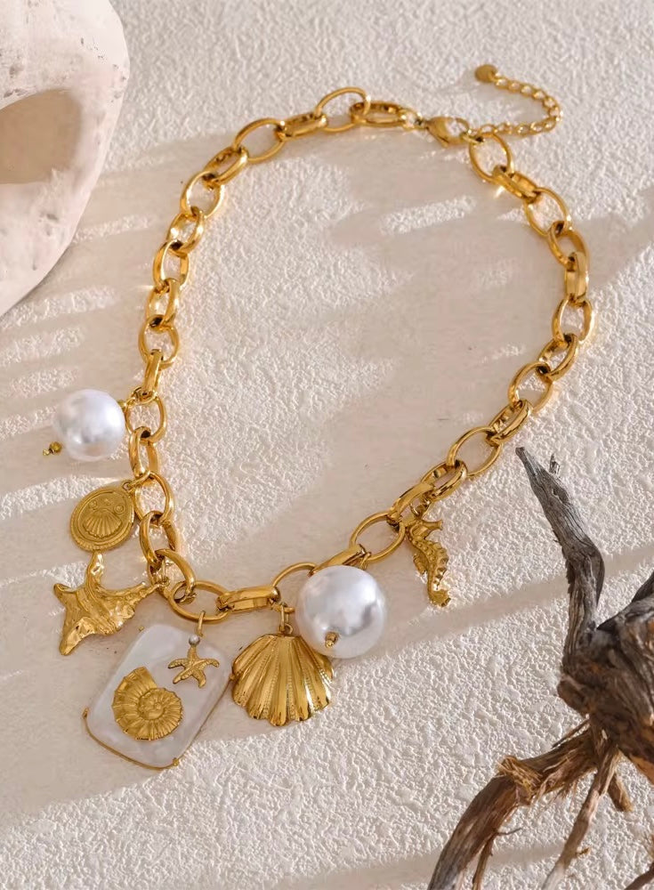 Pearls of the Sea Necklace