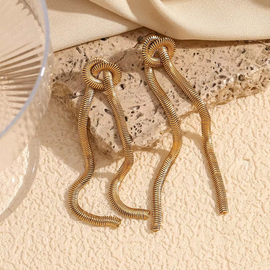 Snake Bone Knot Earrings
