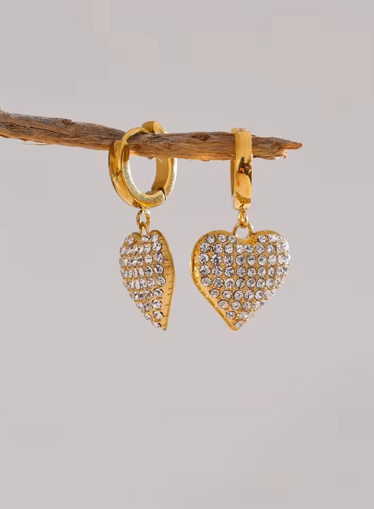 ROMANTIC HEART EARRING