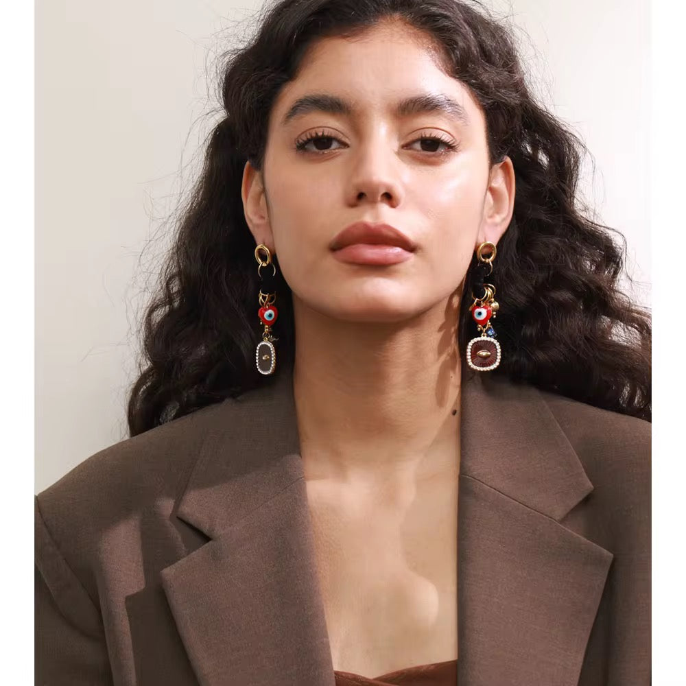 Good Luck Evil Eye Earrings