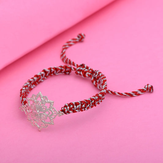 925 Pure Silver Ganesha Rakhi|Raksha Bandhan Rakhi for Brother | Gift for Men & Boys