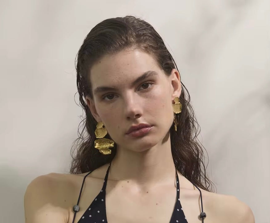 Hammered Chunky Earrings