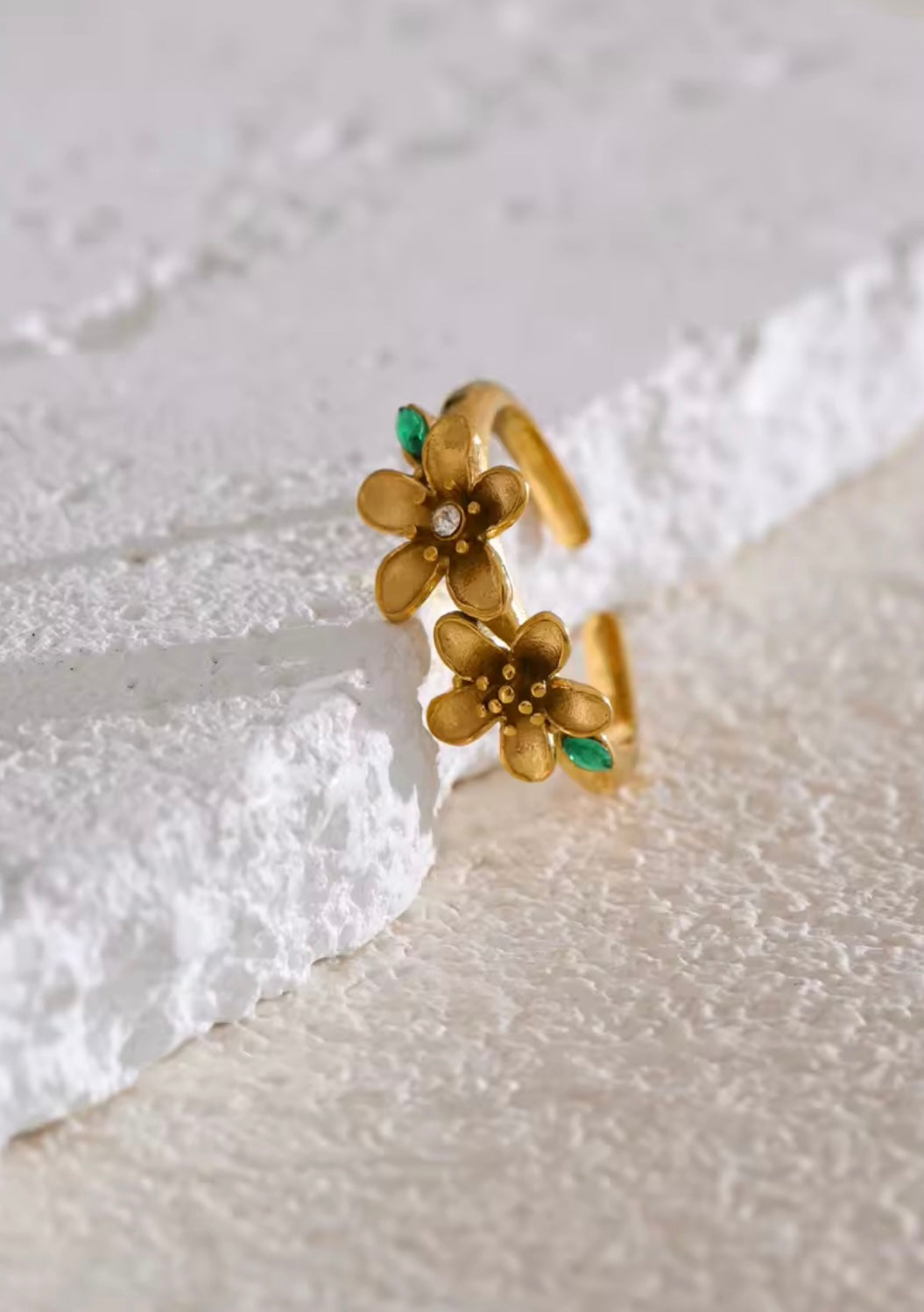 Golden Flower Ring
