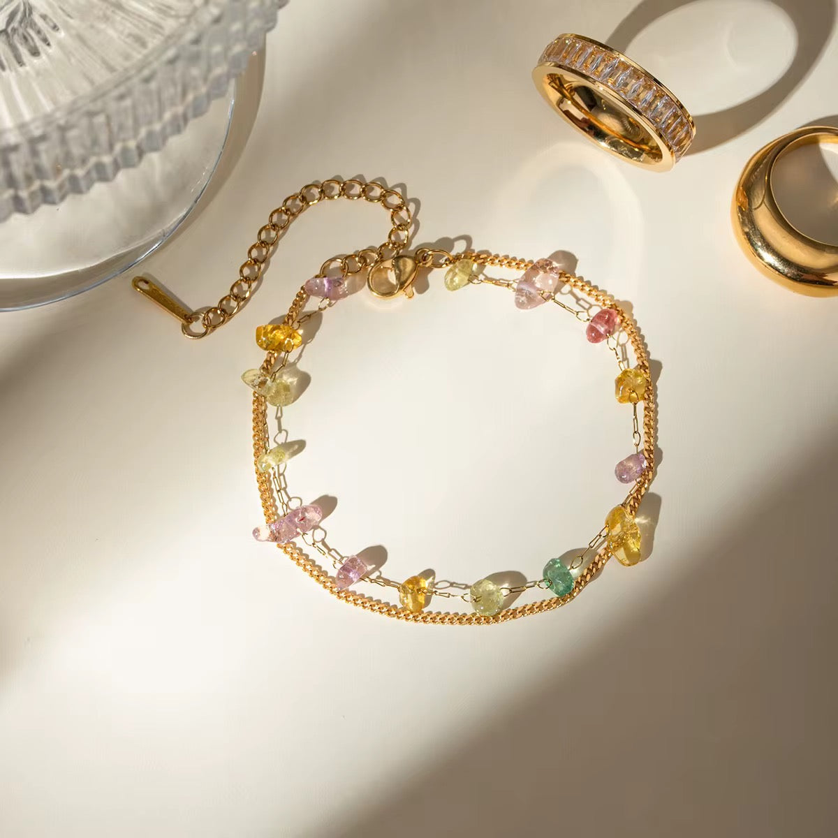 Elegant Dual Chain Bracelet