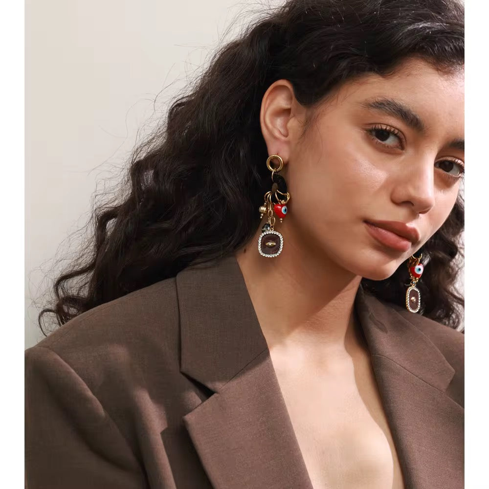 Good Luck Evil Eye Earrings