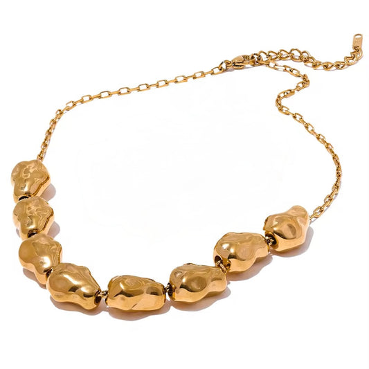 Golden Tide Nugget Necklace