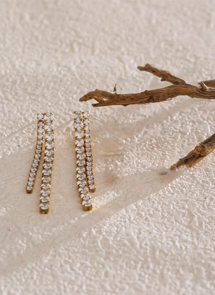 Cubic Zicron Layer Earrings