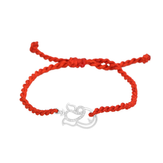 925 Pure Silver Ganesha Rakhi|Raksha Bandhan Rakhi for Brother | Gift for Men & Boys