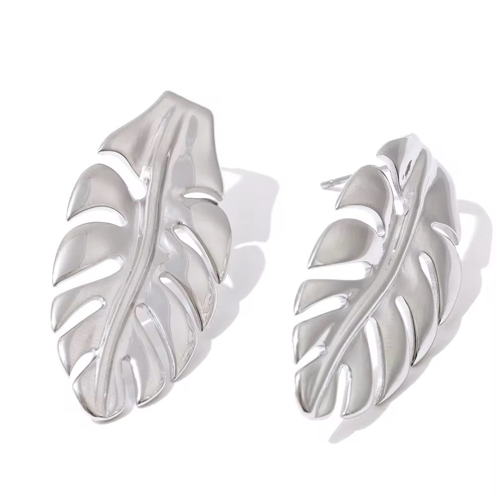 Silver leaf Earrings