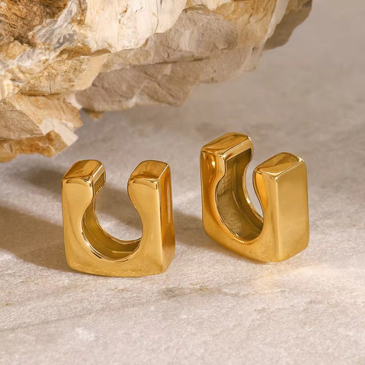 Block Ear Cuff Gold
