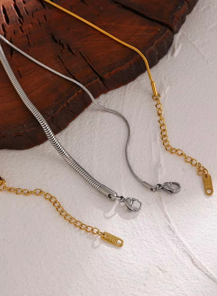 Snake Two Tone Necklace