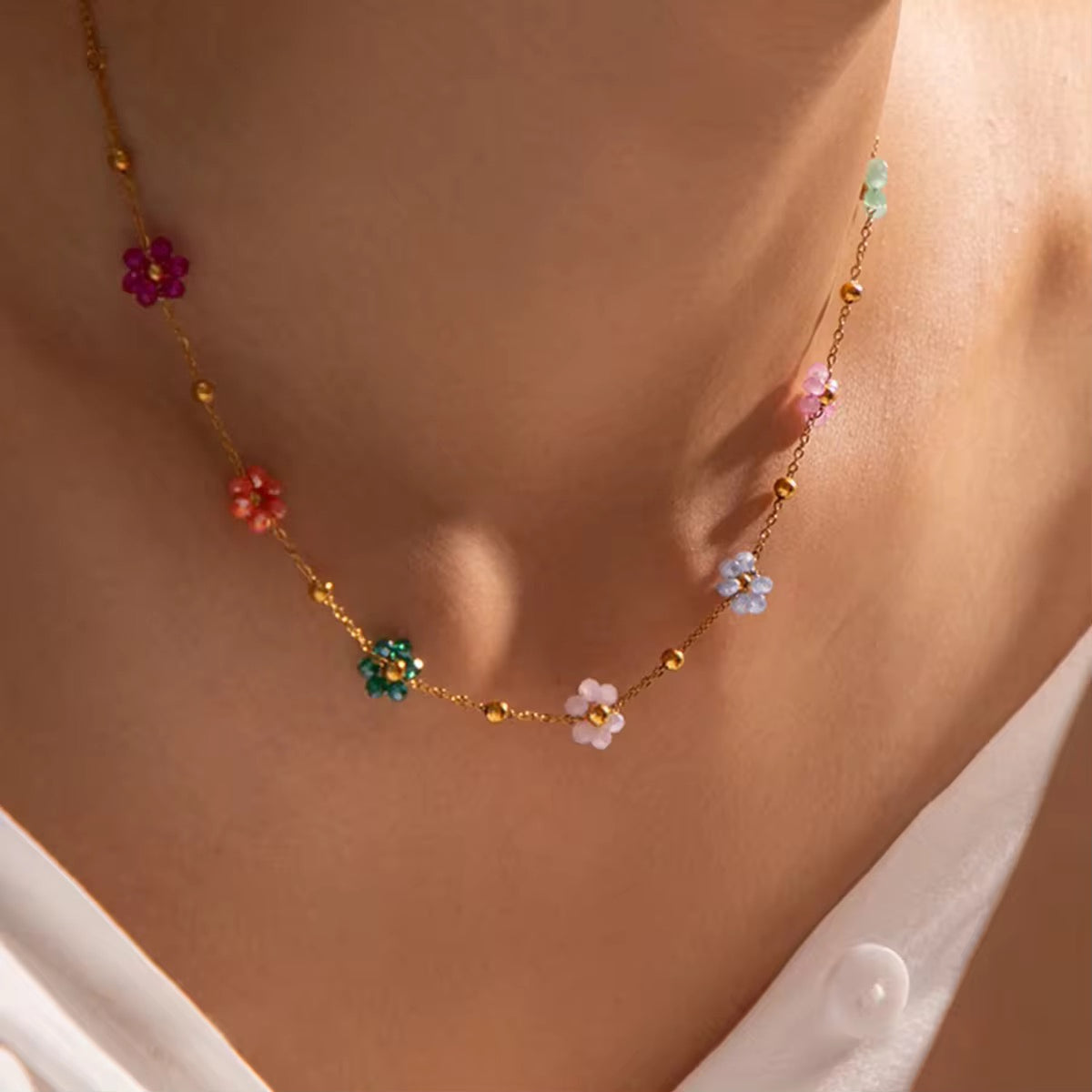 Crystal Blossom Necklace