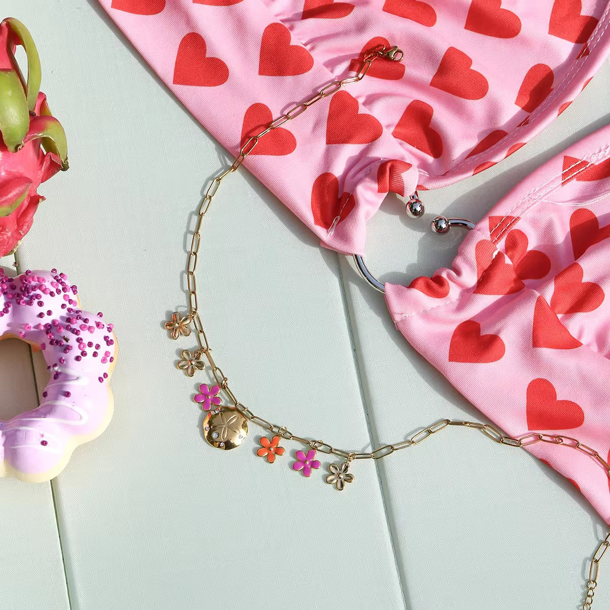 Floral Bloom charm Necklace