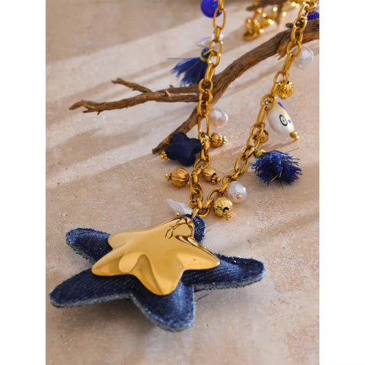 DENIM DAZE STAR NECKLACE