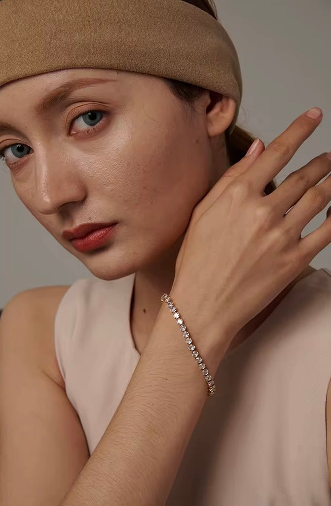 Dazzling Crystal Tennis Bracelet