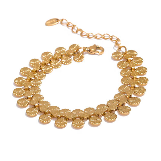 Gold  Sun Flower Bracelet