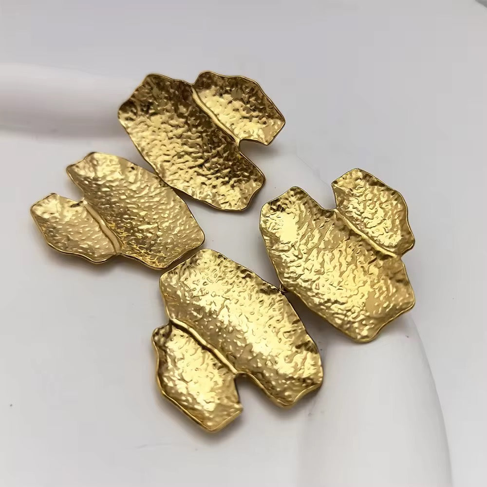 Hammered Chunky Earrings