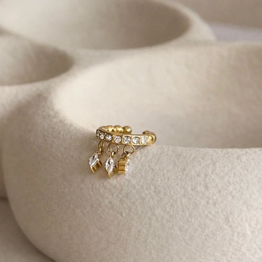 Tassel Zircon Ear Cuff