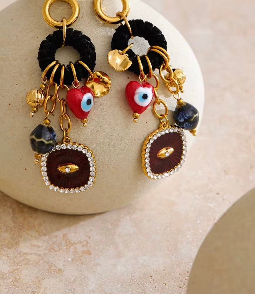Good Luck Evil Eye Earrings
