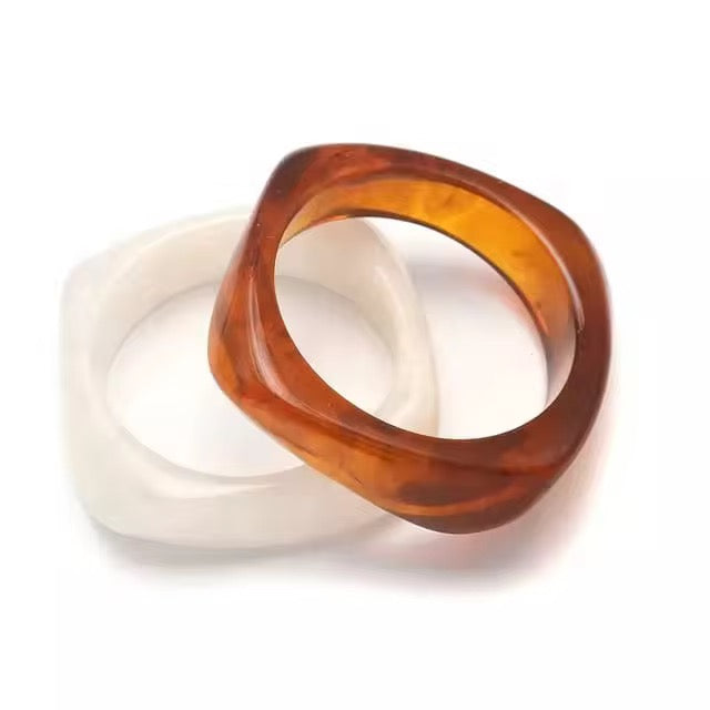 Starlight Brown Chunky Resin Bracelet