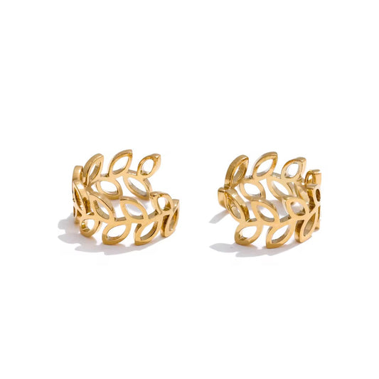 Golden Leaf Ear Cuff
