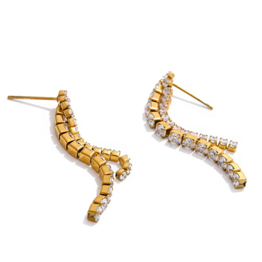 Cubic Zicron Layer Earrings