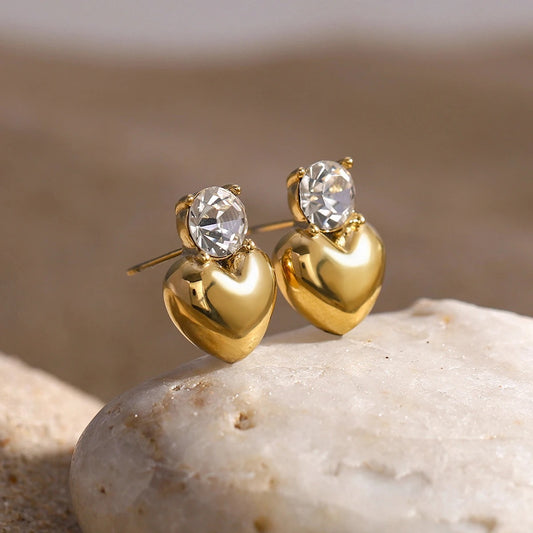 Dimand Heart Earring