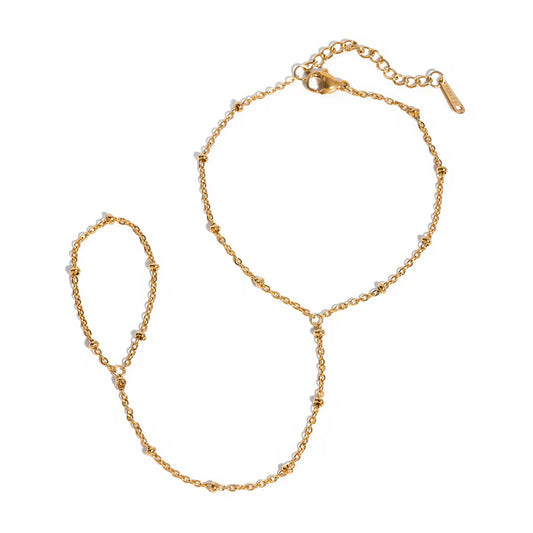 Bead Chain Ring Bracelet