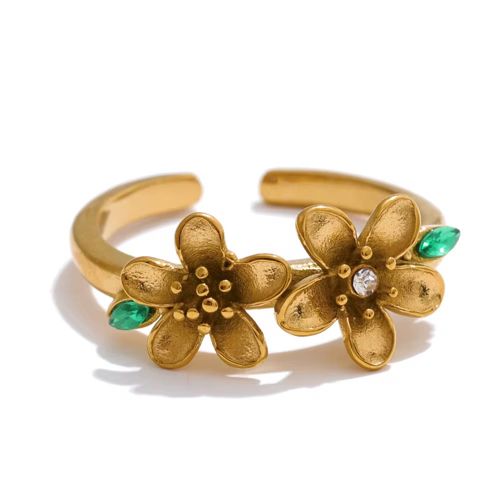Golden Flower Ring