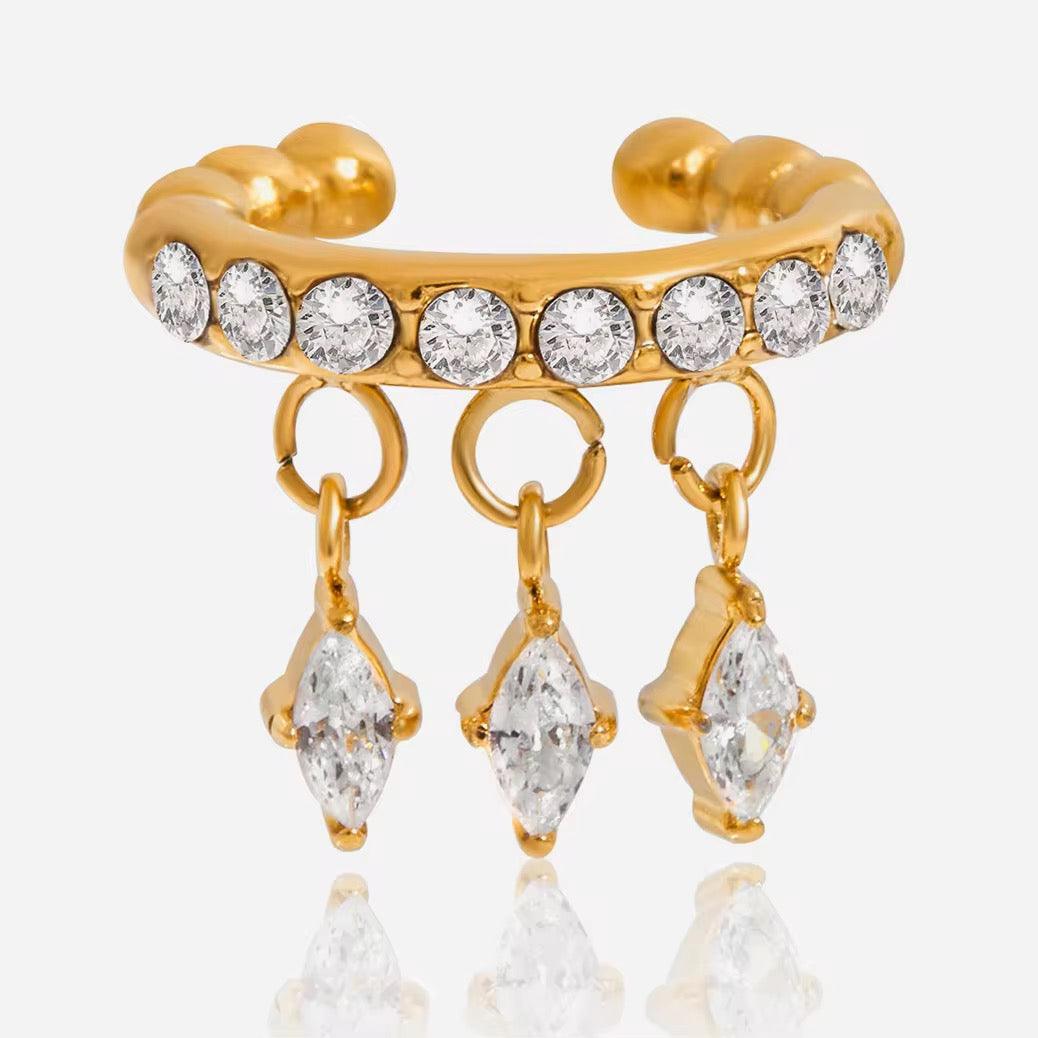 Tassel Zircon Ear Cuff