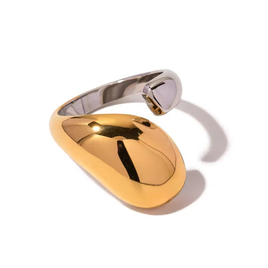 Golden and silver  Pulse Ring