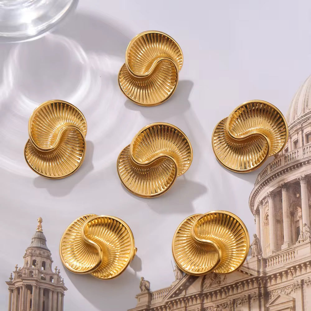 Spiral Chunky Earrings