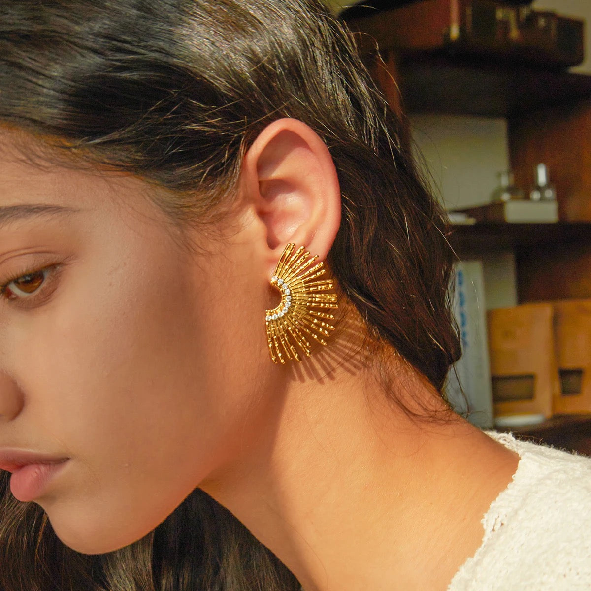 Boho Sun Flower Earrings