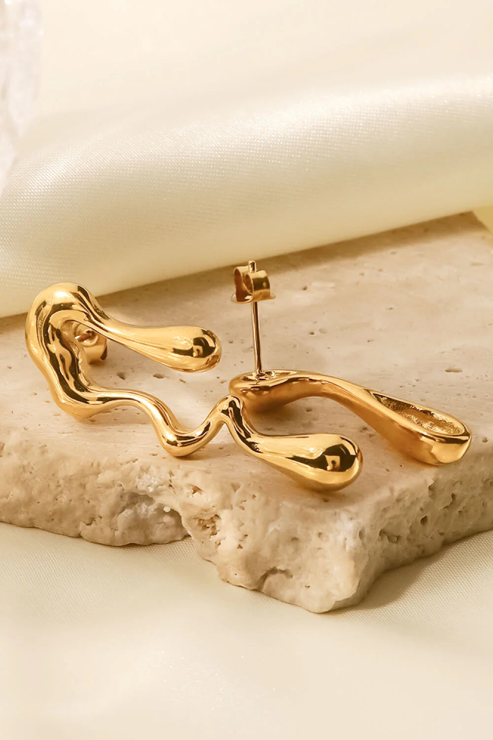 Dripping Gold Earrings