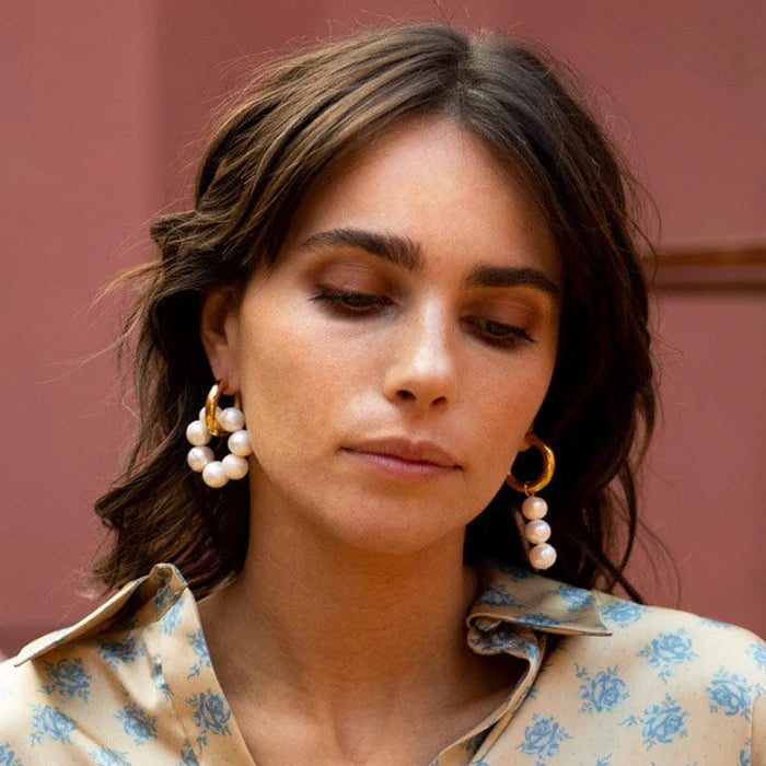 Florence Pearl Hoops