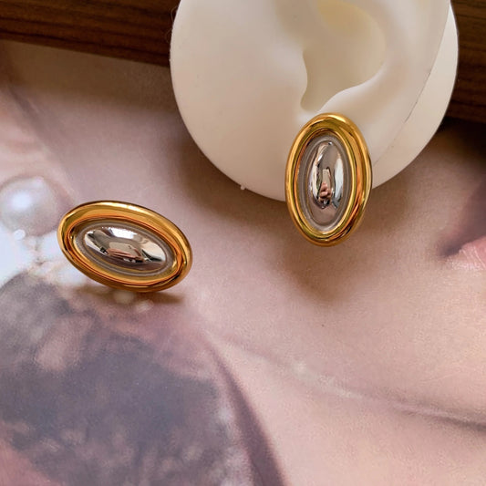 Dual Oval Earring