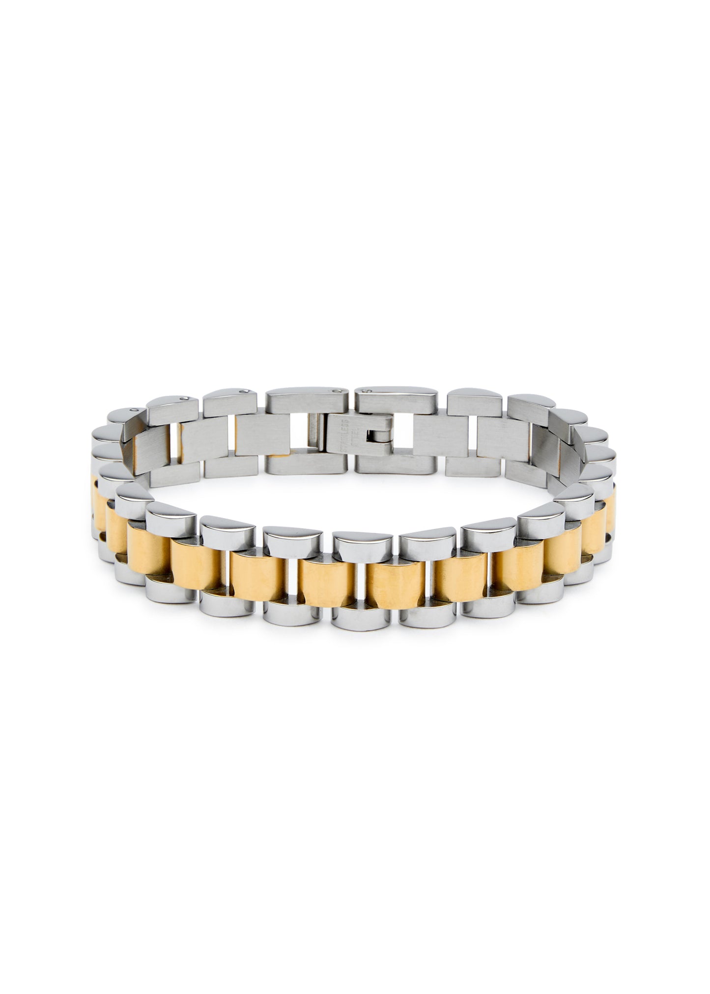 Mix Metal Timepiece Bracelet