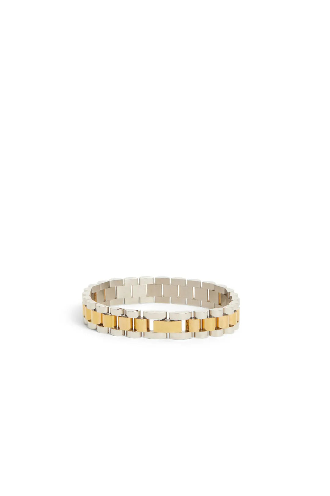 Mix Metal Timepiece Bracelet