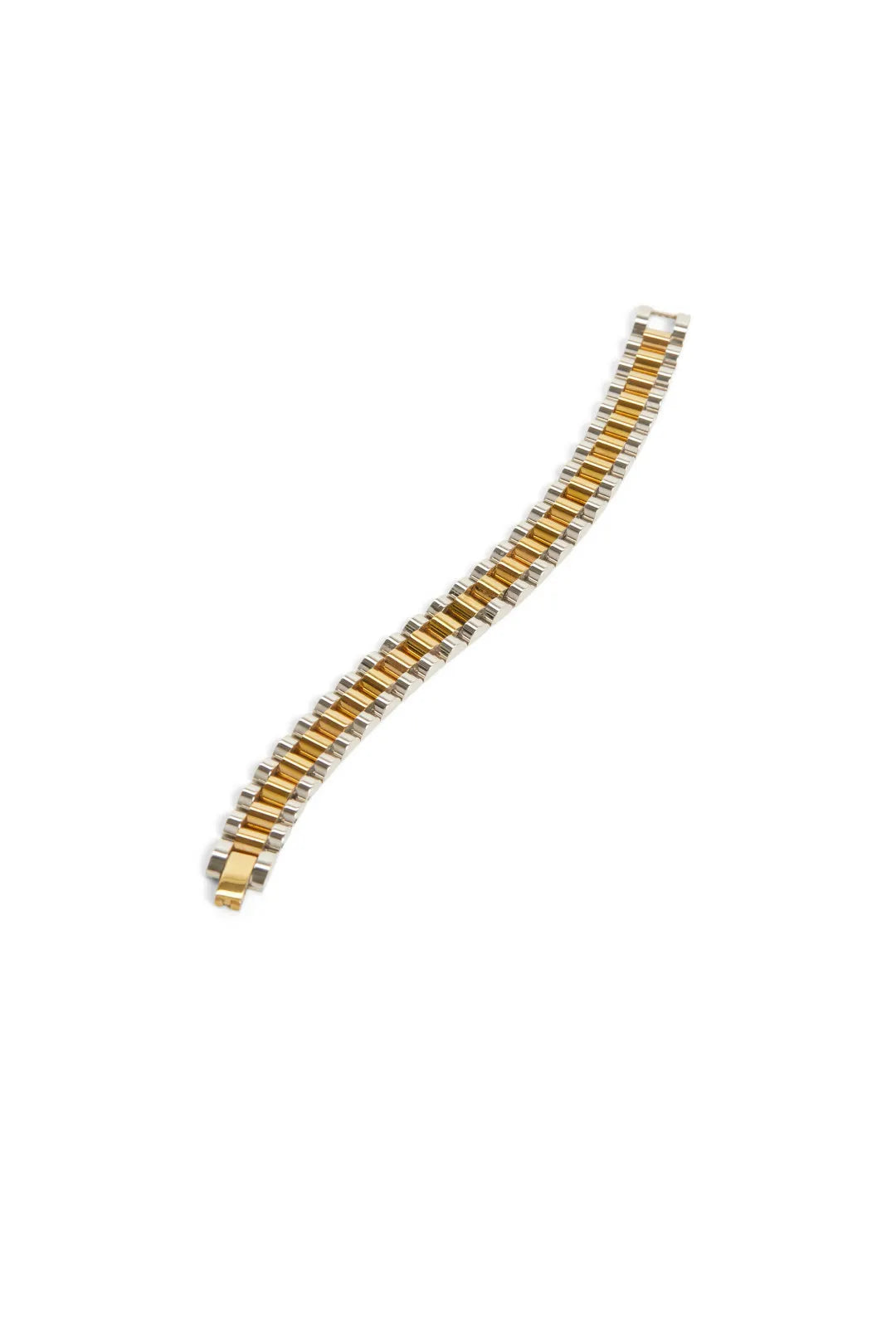 Mix Metal Timepiece Bracelet
