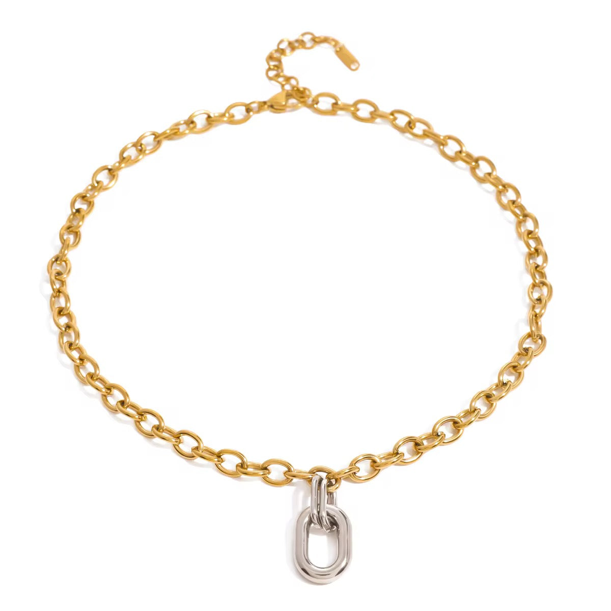 Cross Dual Chain Necklace