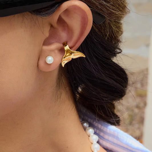 Dolphin Gold Ear Cuff