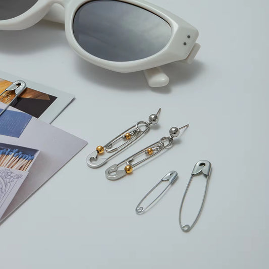 Dangle Silver Clip Earrings